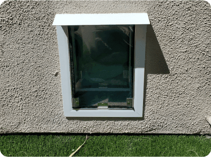 Mount the door at a comfortable height
