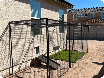 OutDoor Setup with dog door