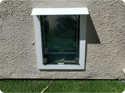 doggie door in wall