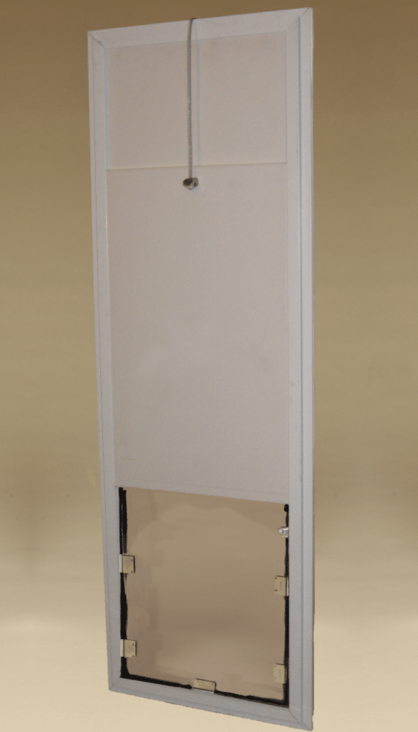 white dog door for kennel frame only